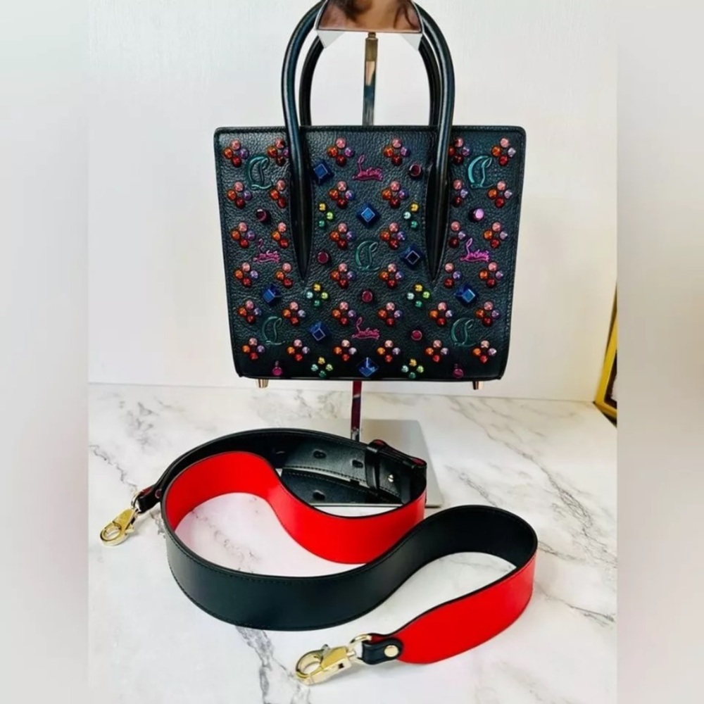 Christian Louboutin Mini Paloma Multicolor Spikes Loubinhesky Shoulder Bag NWT - Picture 8 of 17